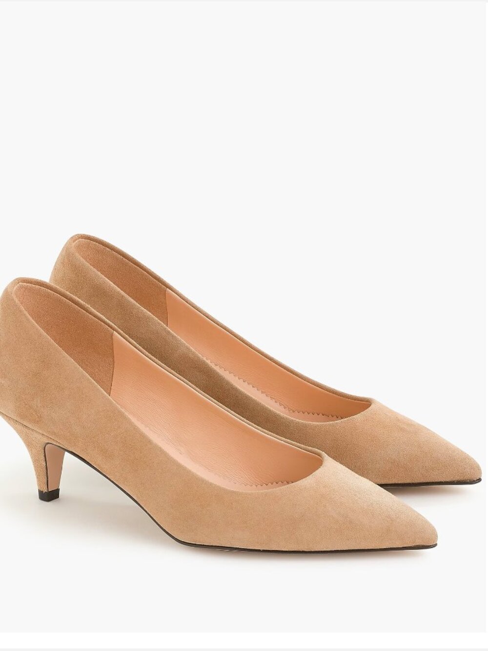 J. Crew Dulci Suede Tan Kitten Heels Women US 9.5